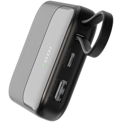 Powerbank 10000 mAh PD 22.5W mit Kabel Canyon OnPower 101 schwarz