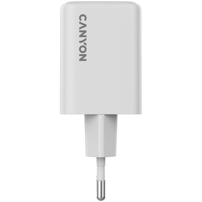 Canyon CU45AC 45W 2xPD UK GaN Wall Charger White