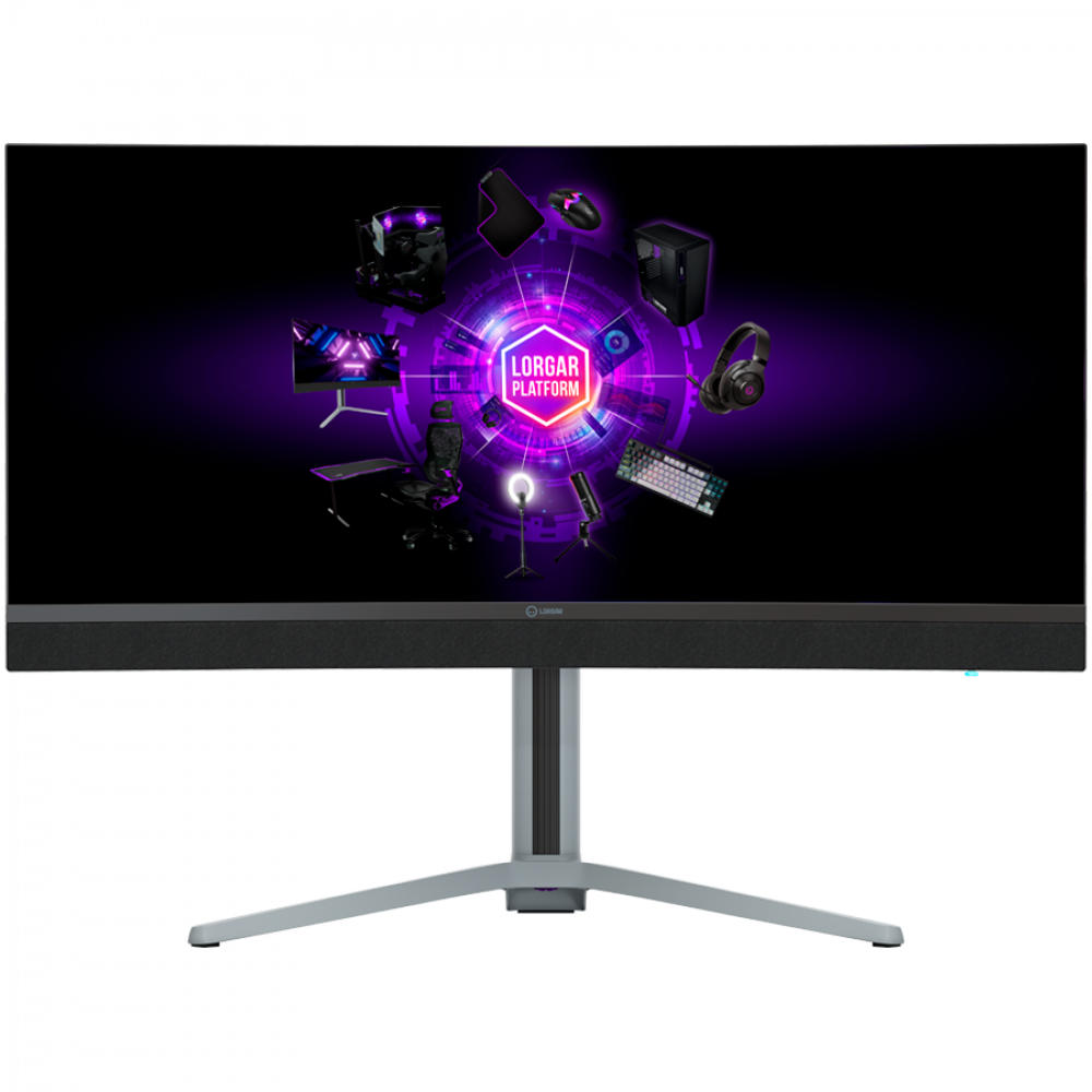 34'' UWQHD 3440x1440 Curved Lorgar Gaming Monitor Black