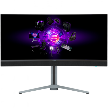 34'' UWQHD 3440x1440 Curved Lorgar Gaming Monitor Black
