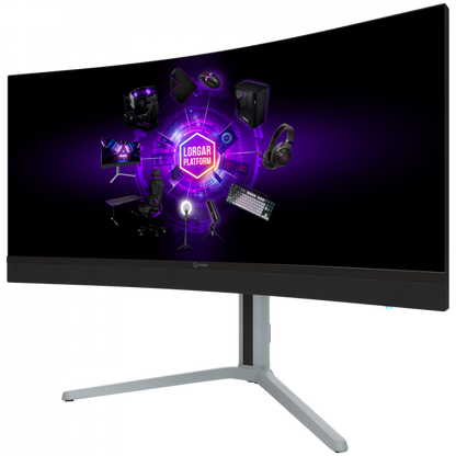34'' UWQHD 3440x1440 Curved Lorgar Gaming Monitor Black