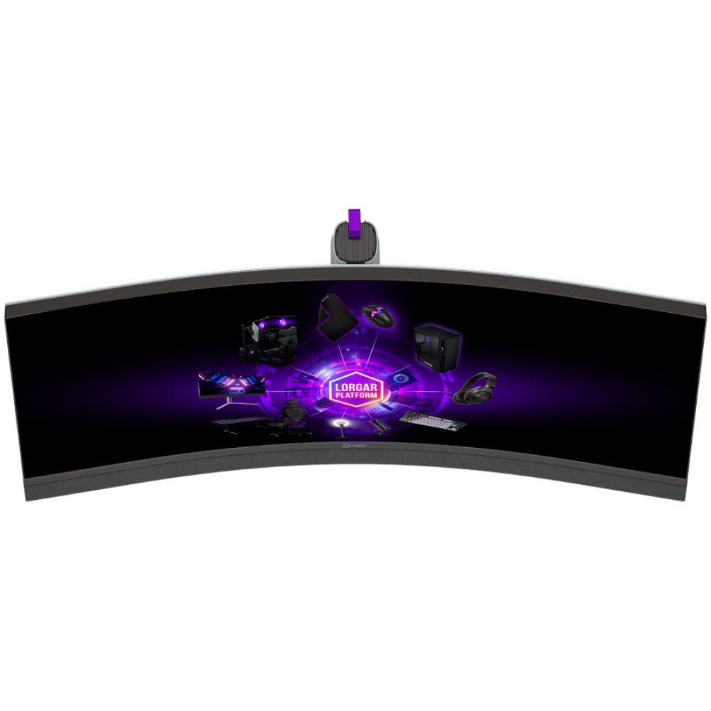 34'' UWQHD 3440x1440 Curved Lorgar Gaming Monitor Black