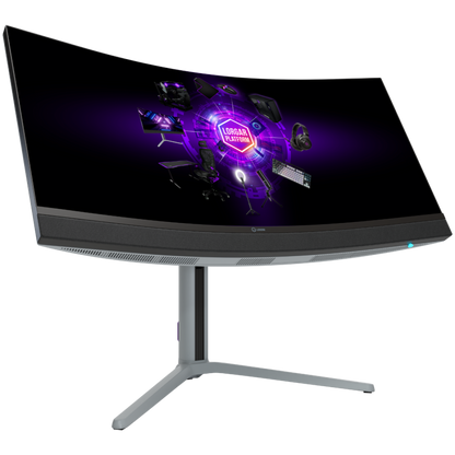 34'' UWQHD 3440x1440 Curved Lorgar Gaming Monitor Black