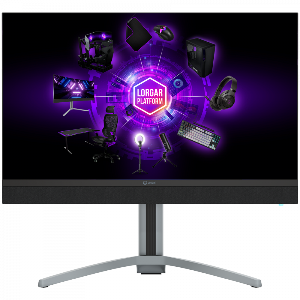27'' 4K MiniLED Gaming Monitor 3840x2160 Lorgar UHD Pro Schwarz/Grau