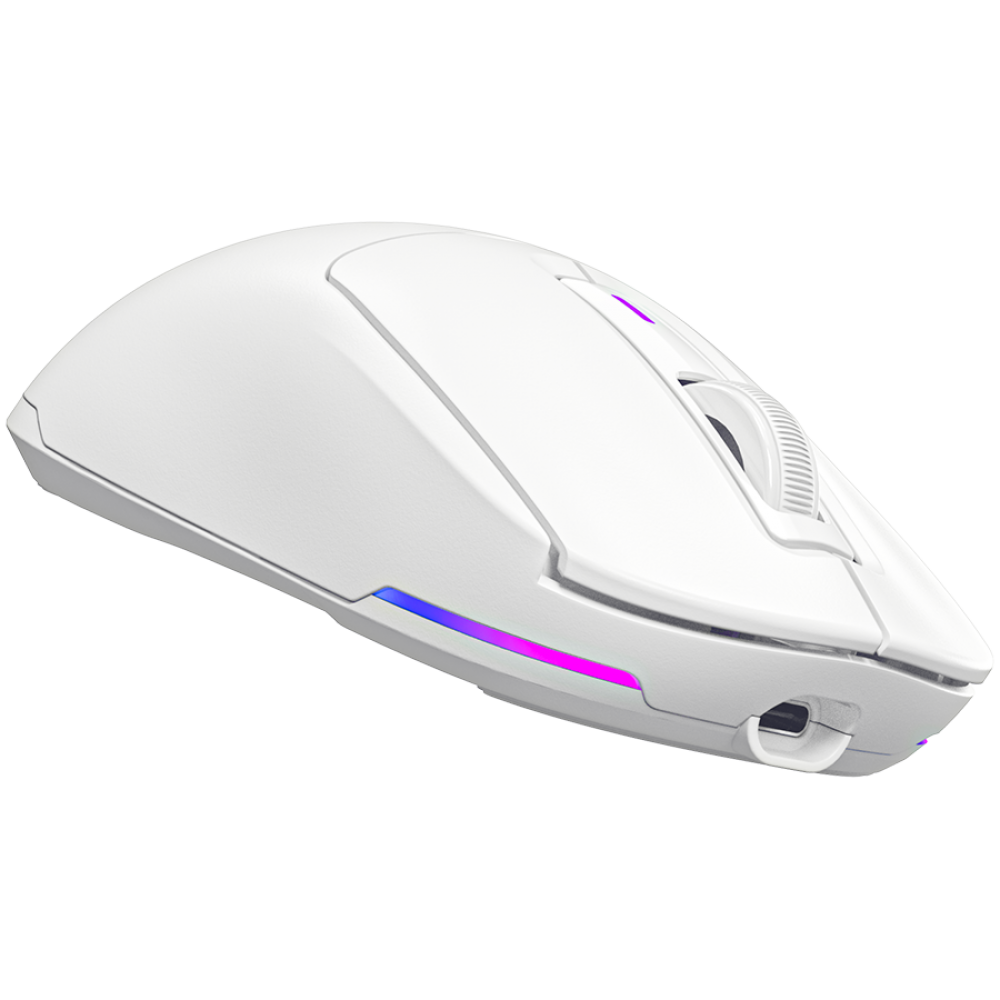 Drahtlose Gaming-Maus Lorgar MSA10W weiß