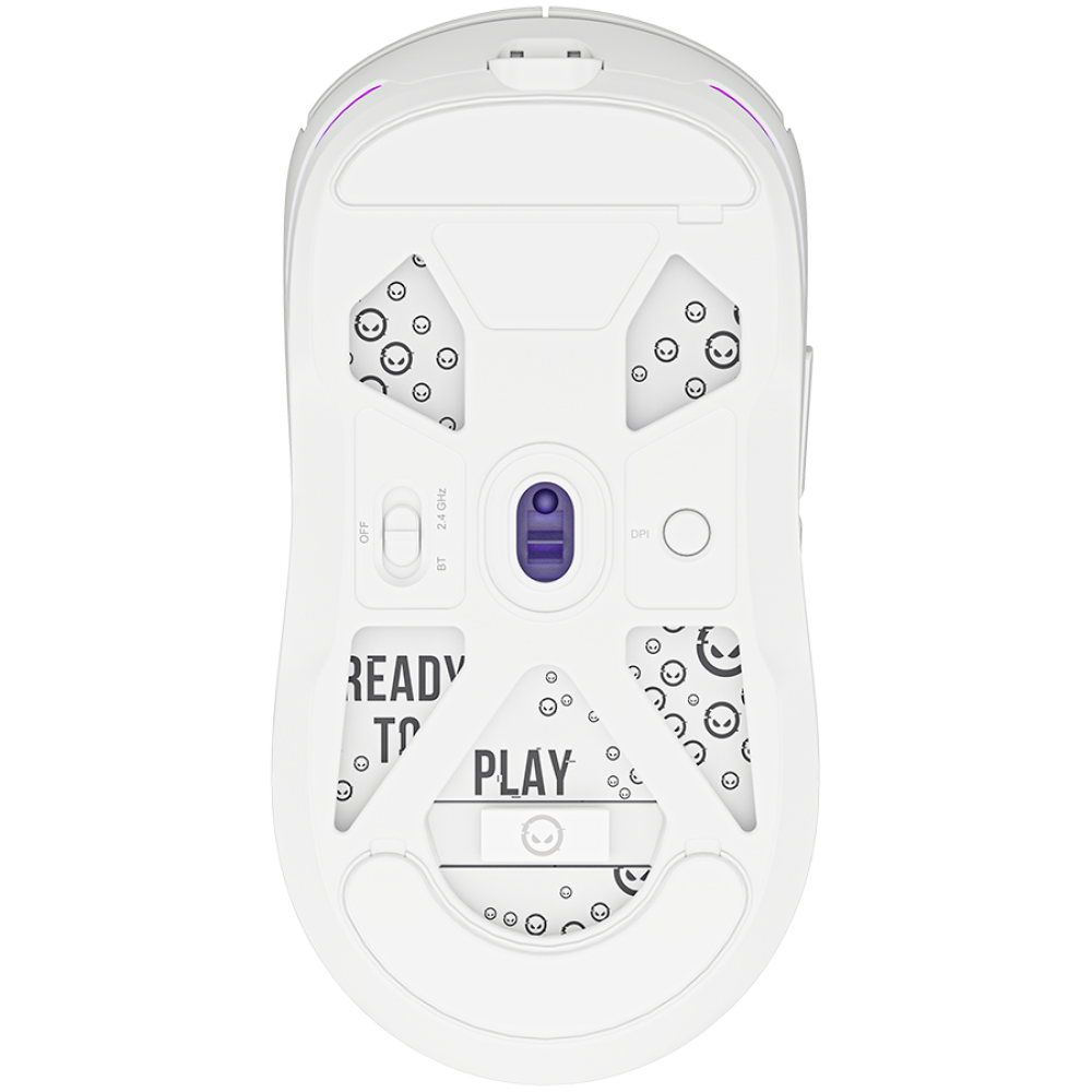 Drahtlose Gaming-Maus Lorgar MSA10W weiß