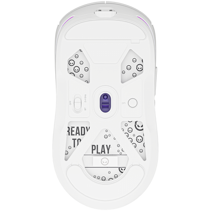 Drahtlose Gaming-Maus Lorgar MSA10W weiß