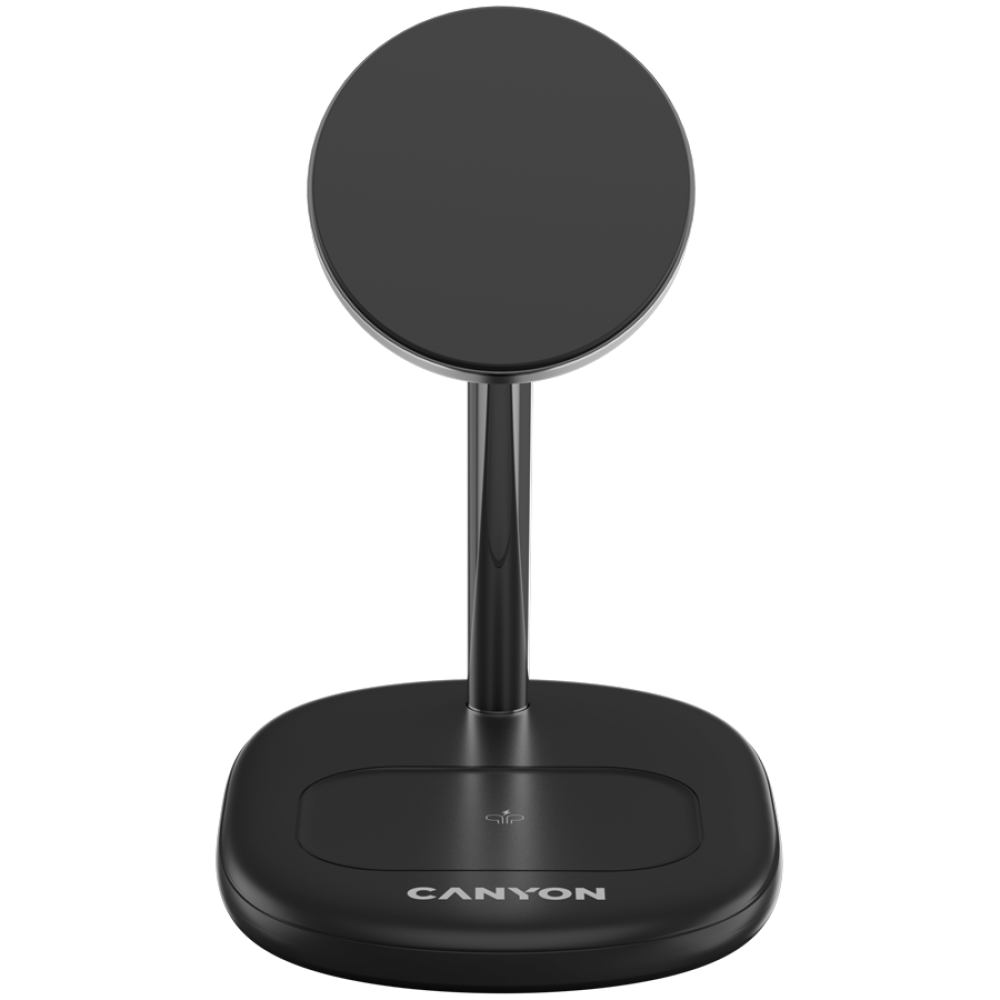 Ładowarka bezprzewodowa 15W Qi2 2w1 Canyon WCS-205 czarna