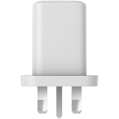 Ładowarka sieciowa GaN 65W 2xPD 1xQC wtyczka UK Canyon CU65ACC biała