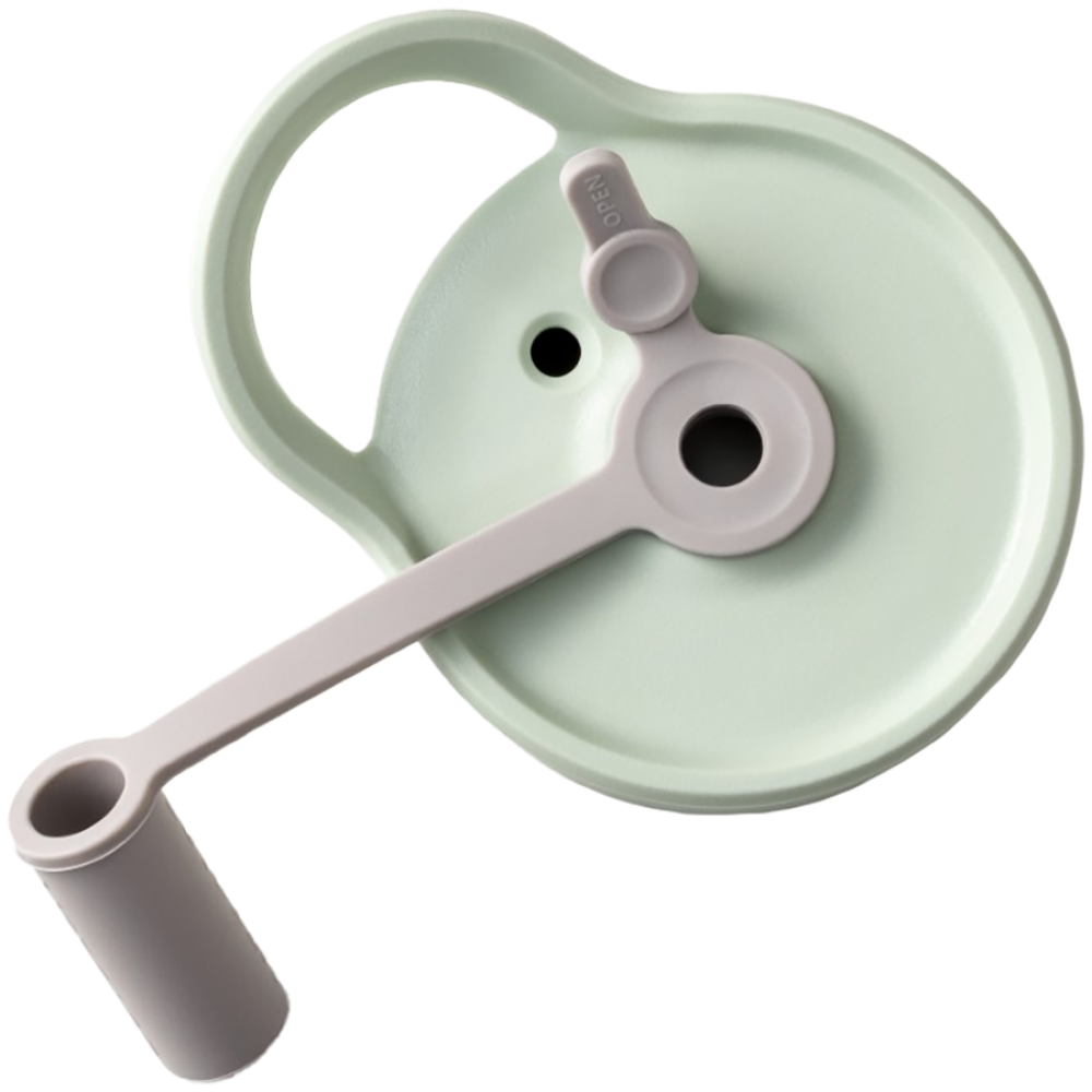 Butelka szklana ze słomką Buydeem CD1017 500 ml pastelowa zielona