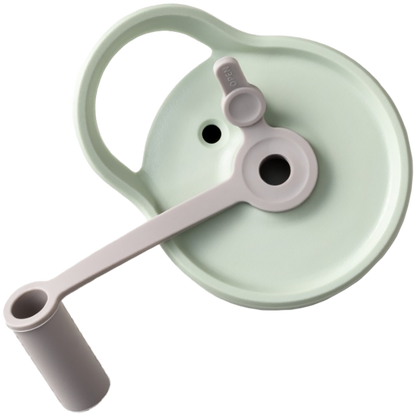 Butelka szklana ze słomką Buydeem CD1017 500 ml pastelowa zielona