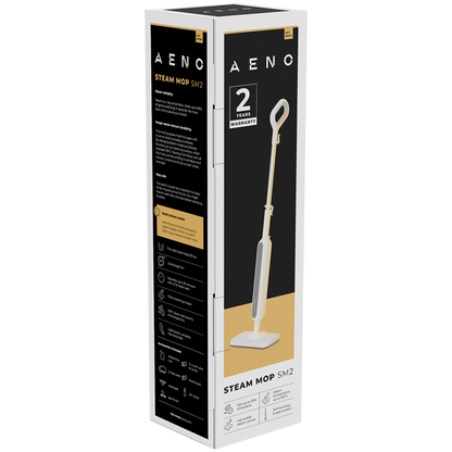 Steam Mop 1200W 3 Modes 130°C 275ml Self-standing Aeno SM2