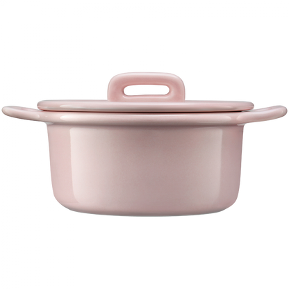 Ceramiczne naczynie z pokrywką Buydeem CT1002 240 ml do serwowania Różowe