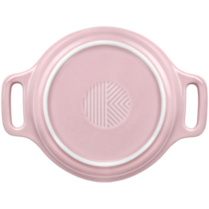 Ceramiczne naczynie z pokrywką Buydeem CT1002 240 ml do serwowania Różowe
