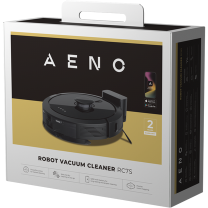 2-in-1 Saugroboter 4000Pa mit Karte Aeno RC7S schwarz