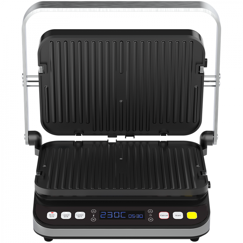 Grill elektryczny 2000W 3 tryby Timer 320x220 Aeno EG1 czarny