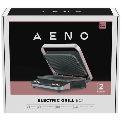 Grill elektryczny 2000W 3 tryby Timer 320x220 Aeno EG1 czarny