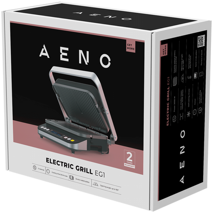 Grill elektryczny 2000W 3 tryby Timer 320x220 Aeno EG1 czarny