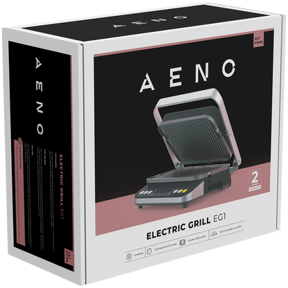 Grill elektryczny 2000W 3 tryby Timer 320x220 Aeno EG1 czarny