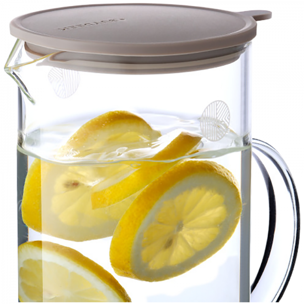 Dzbanek szklany Buydeem CD2003 z silikonową pokrywką 1200 ml