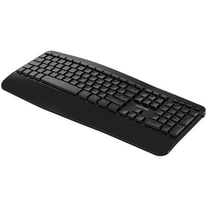 Klawiatura bezprzewodowa ergonomiczna Canyon HKB-W6 czarna