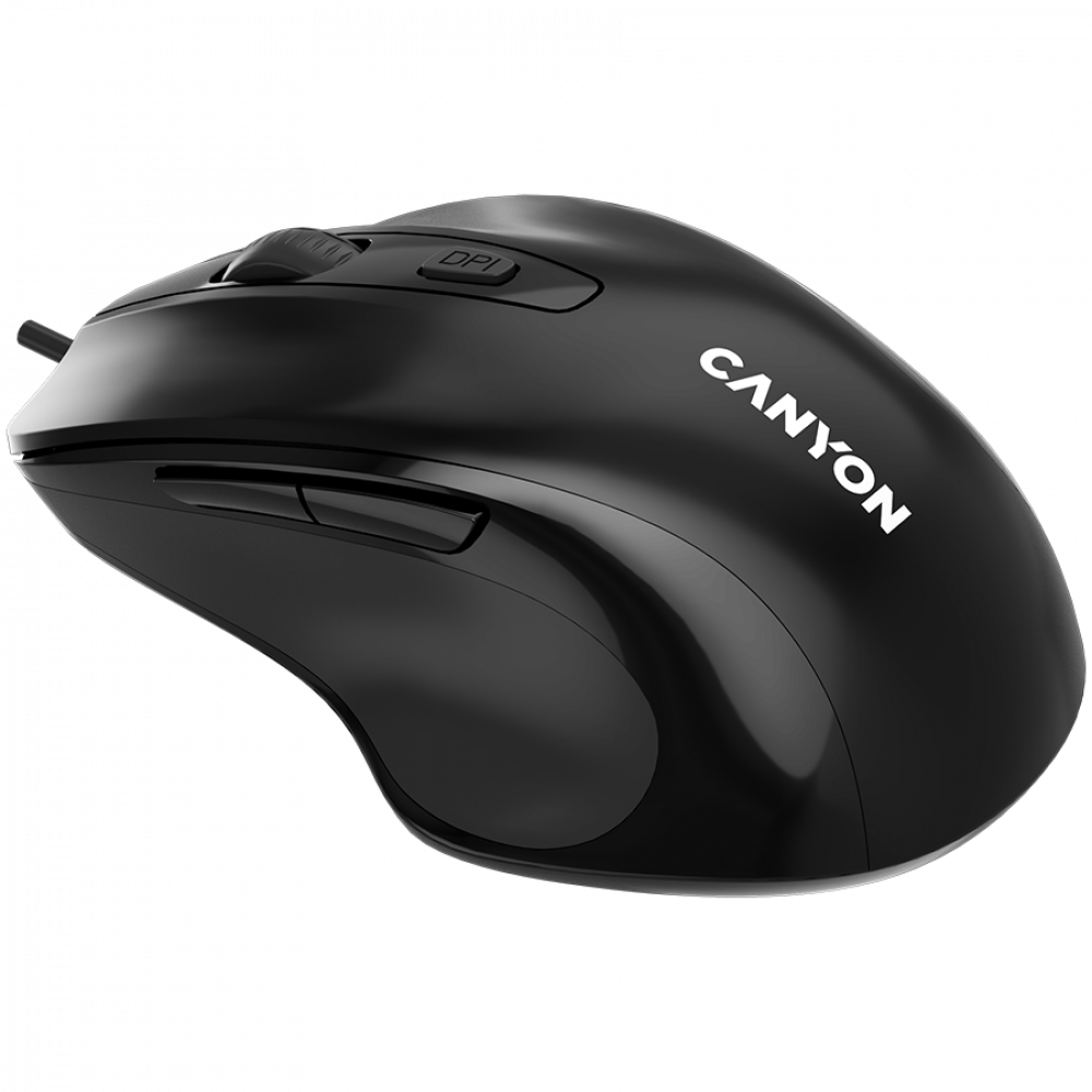 Kabelgebundene ergonomische Maus Canyon M-6 schwarz