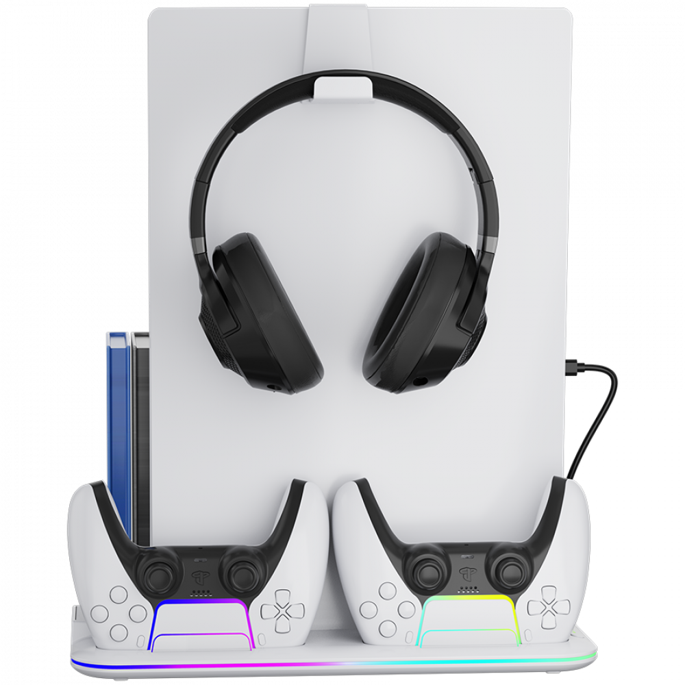 RGB-Kühlständer für PS5 Slim 2in1 Canyon CS-51 weiß