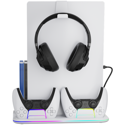 RGB-Kühlständer für PS5 Slim 2in1 Canyon CS-51 weiß