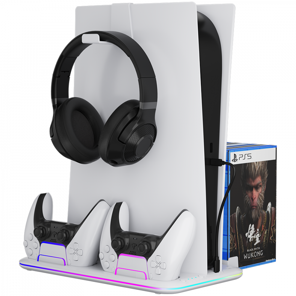 RGB-Kühlständer für PS5 Slim 2in1 Canyon CS-51 weiß