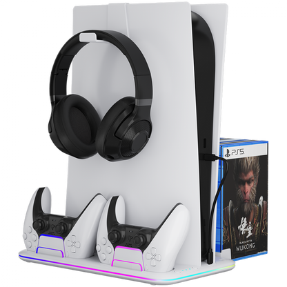 RGB-Kühlständer für PS5 Slim 2in1 Canyon CS-51 weiß
