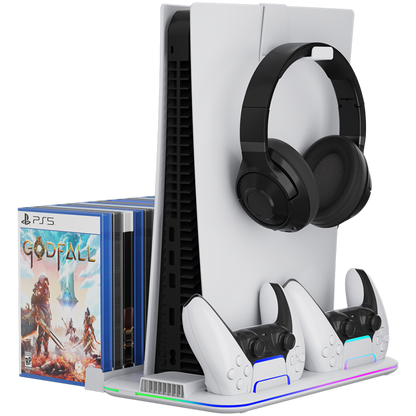 RGB-Kühlständer für PS5 Slim 2in1 Canyon CS-51 weiß