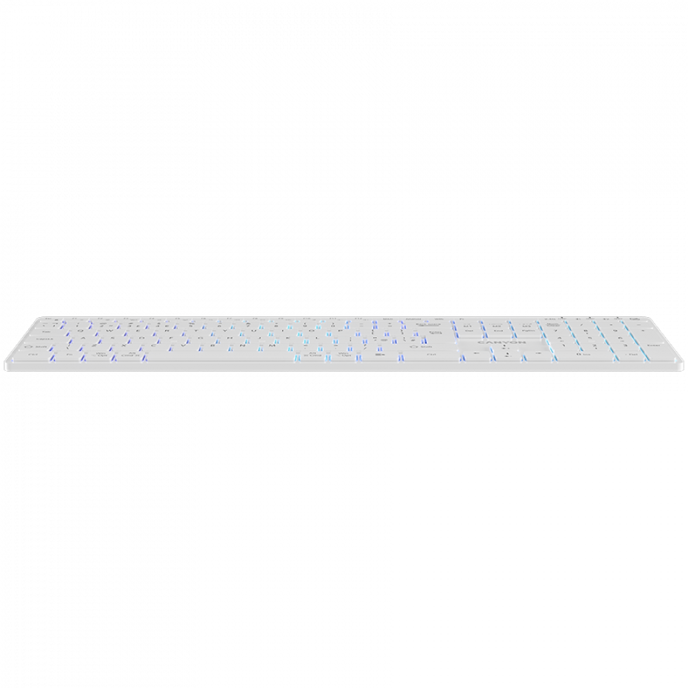 Klawiatura bezprzewodowa RGB dwa tryby Canyon HKB-W11 biała