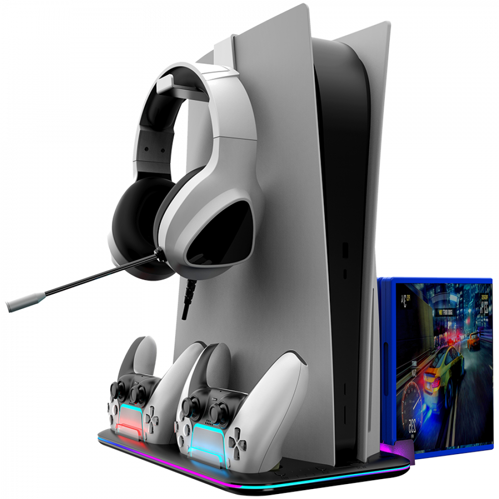 RGB-Kühlständer für PS5 Slim Canyon CS 51 schwarz