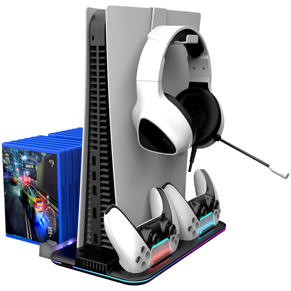 RGB-Kühlständer für PS5 Slim Canyon CS 51 schwarz