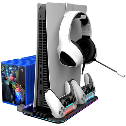 RGB-Kühlständer für PS5 Slim Canyon CS 51 schwarz