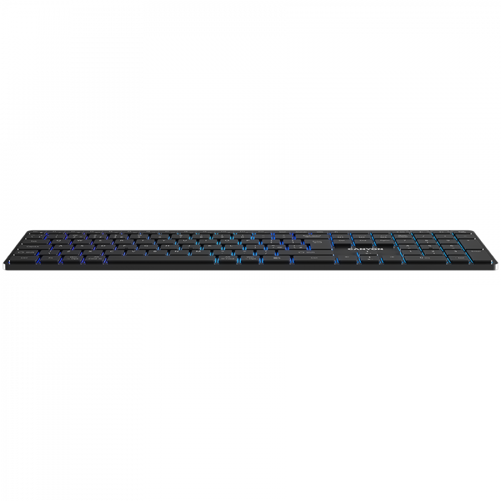 Klawiatura bezprzewodowa RGB Canyon HKB W11 czarna, dwa tryby