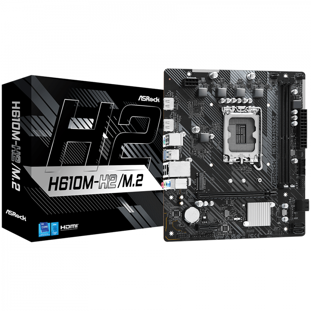 ASROCK H610M H2/M.2 Hauptplatine Sockel 1700 Micro ATX