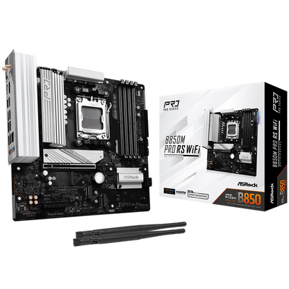 ASROCK B850M Pro RS WiFi Micro ATX DDR5 8000 MHz Mainboard
