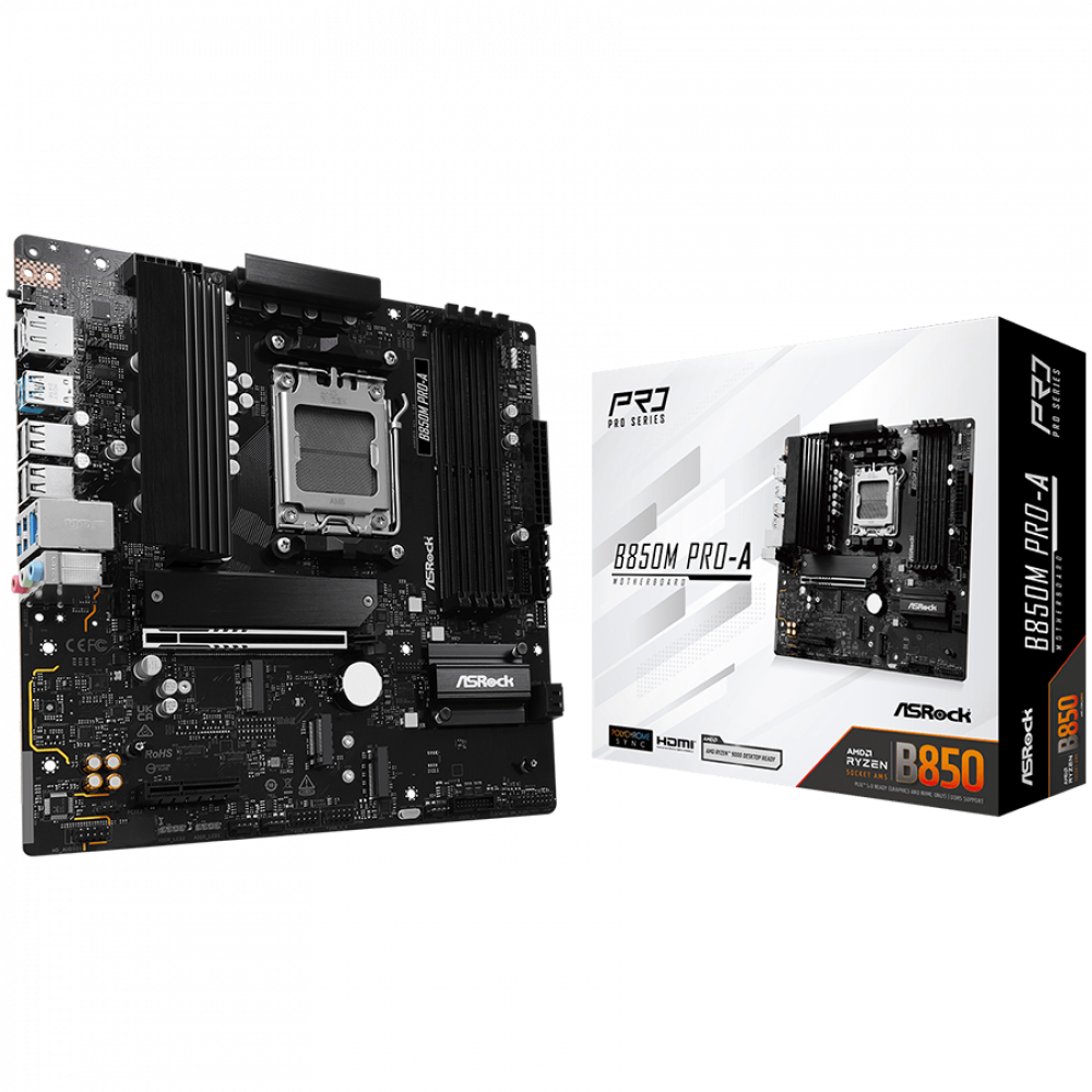 Mainboard ASROCK B850M Pro A Micro ATX AMD B850 Sockel AM5