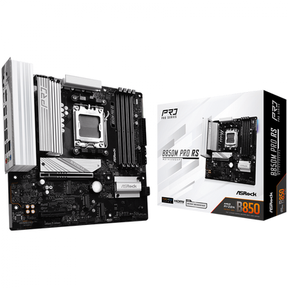 ASROCK B850M PRO RS Micro ATX Mainboard für AMD Ryzen 7000/8000/9000 Series Prozessoren