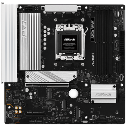 ASROCK B850M PRO RS Micro ATX Mainboard für AMD Ryzen 7000/8000/9000 Series Prozessoren