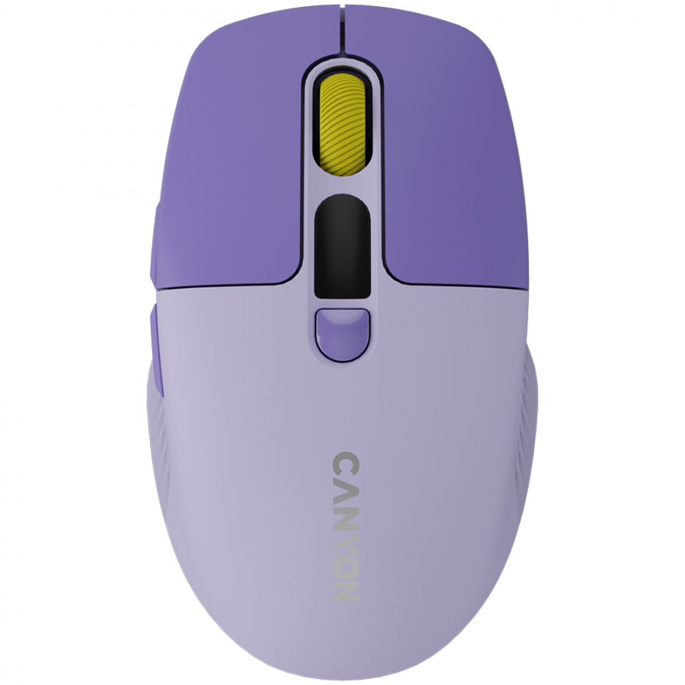 Kabellose geräuschlose Maus Dual-Modus LCD Canyon MW-26 violett