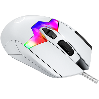 Gaming-Maus Lorgar MSP80 8000 Hz weiß