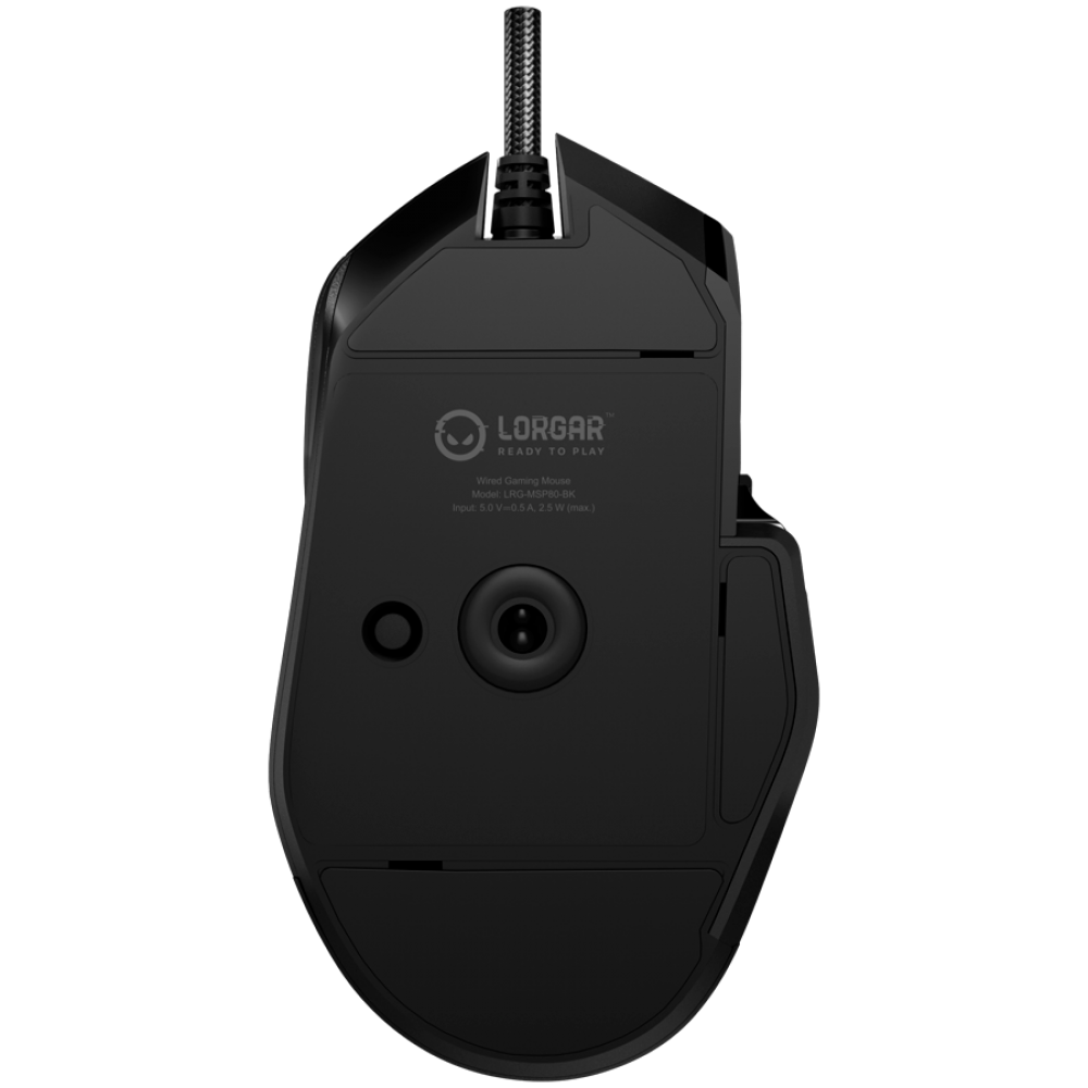 Gaming-Maus Lorgar MSP80 8000 Hz schwarz