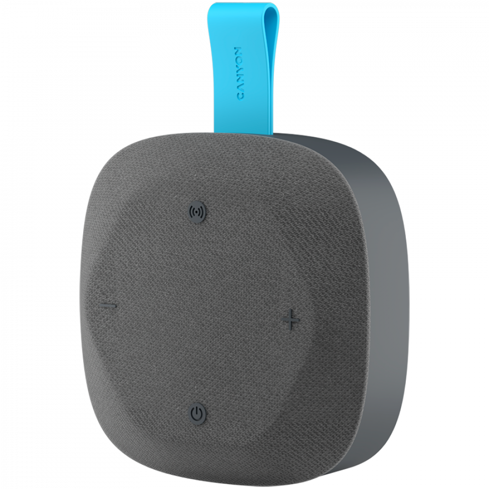 Głośnik Bluetooth 8W IPX5 przenośny Canyon Hexagon 10 szaro-niebieski