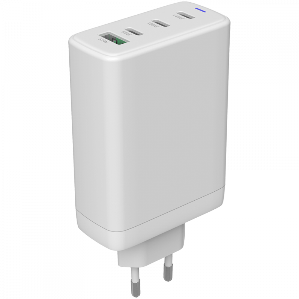 GaN 150W 3xPD 1xQC EU Canyon CU140ACC Wall Charger White