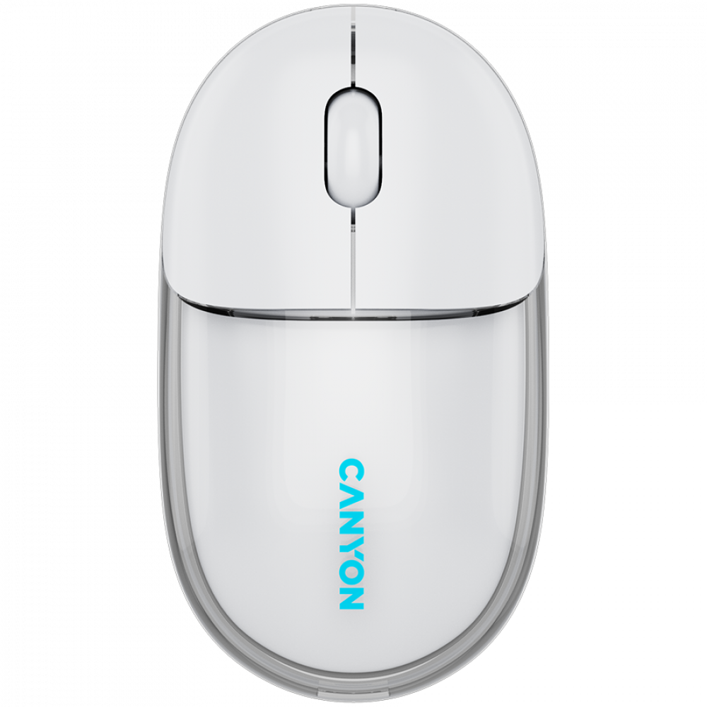 Wireless mouse BT/2.4GHz silent USB-C Canyon 24 white