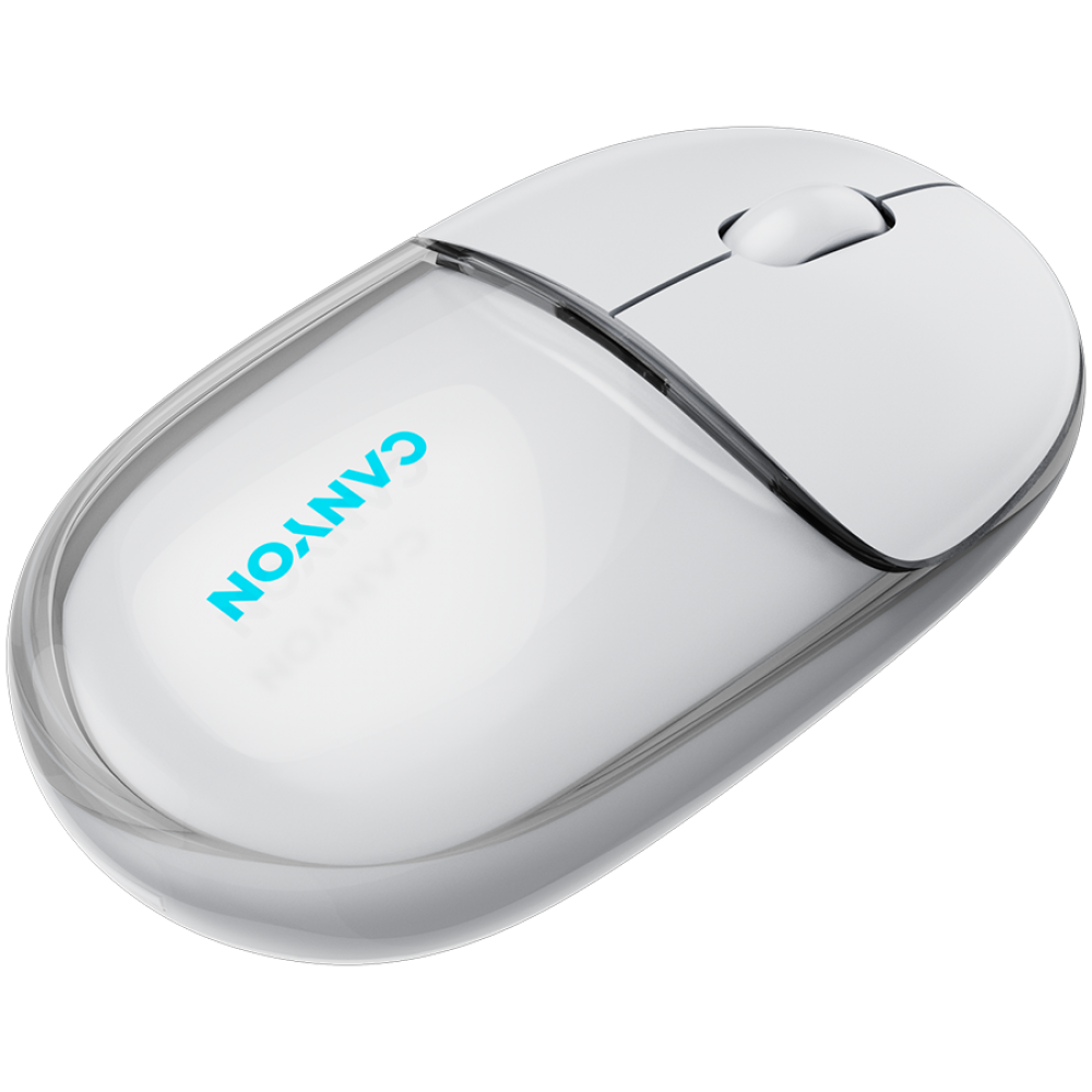 Wireless mouse BT/2.4GHz silent USB-C Canyon 24 white