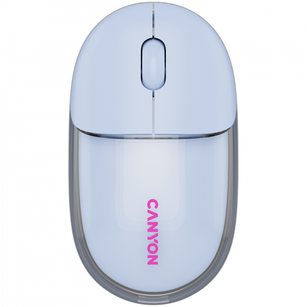 Kabellose Maus BT/2.4GHz lautlos USB-C Canyon 24 blau