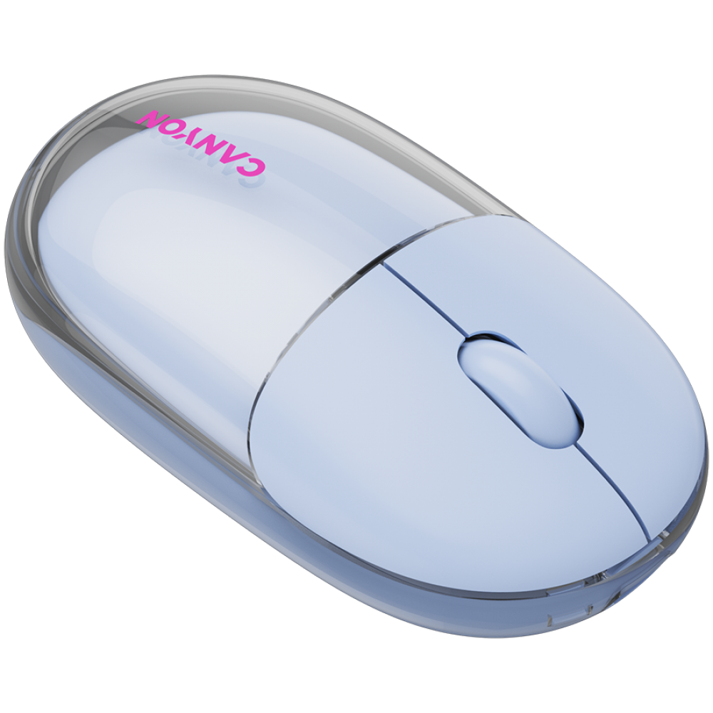 Kabellose Maus BT/2.4GHz lautlos USB-C Canyon 24 blau